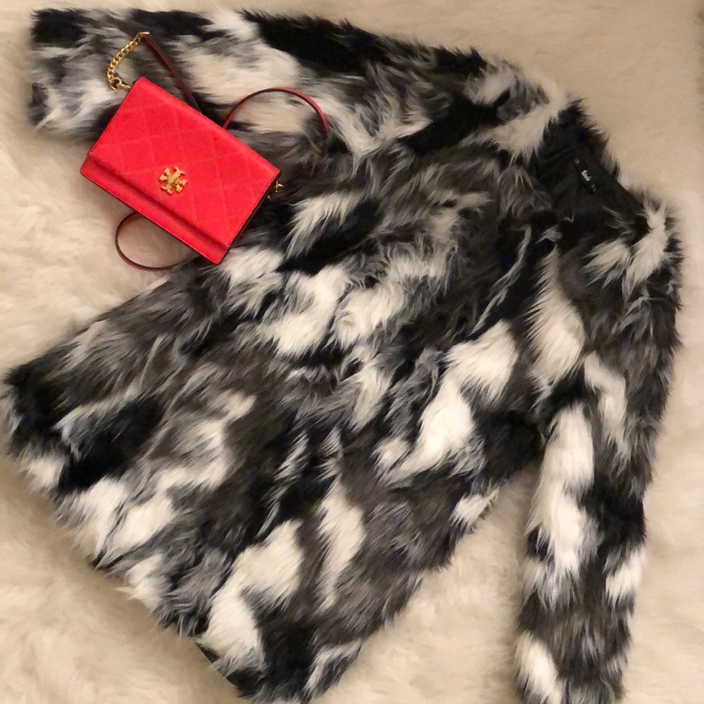 Faux fur coat
